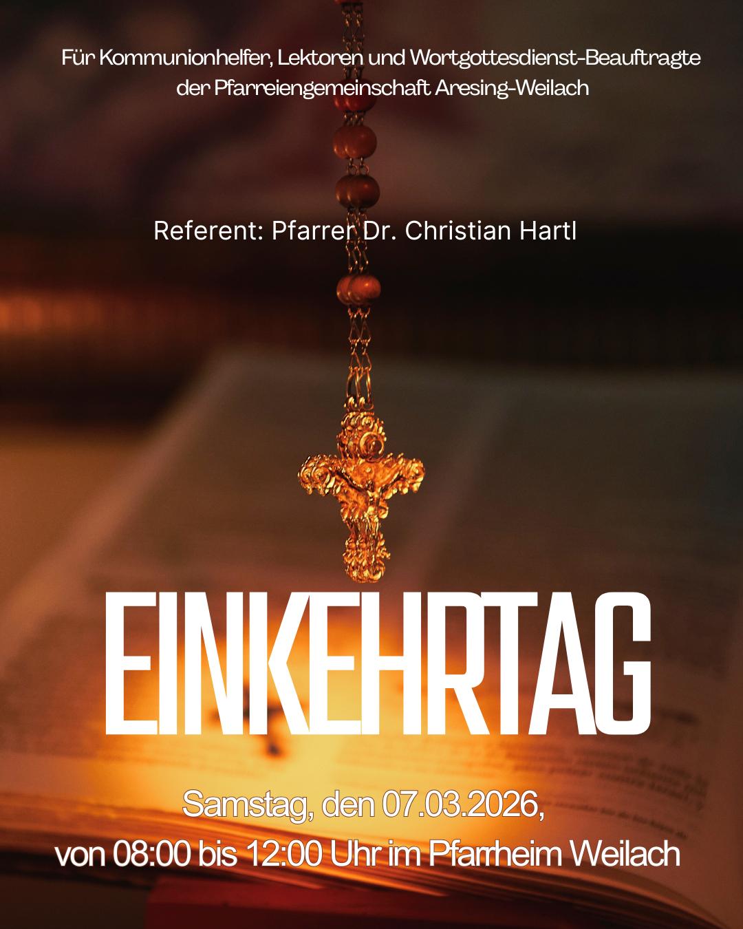 Einkehrtag der Kommunionhelfer, Lektoren und Wortgottesdienst-Beauftragte